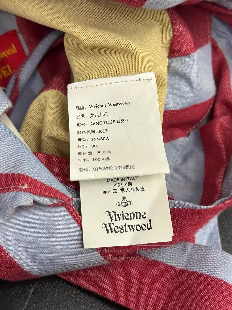 Vivienne Westwood Vivienne Westwood Red and Blue Striped Top Size XS / US 0-2 / IT 36-38 - 5 Thumbnail