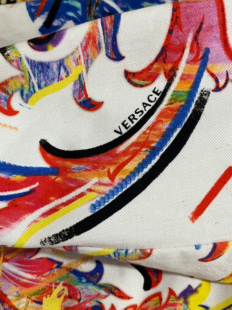 Versace Versace Graffiti limited edition denim jacket jacket Size US L / EU 52-54 / 3 - 6 Thumbnail