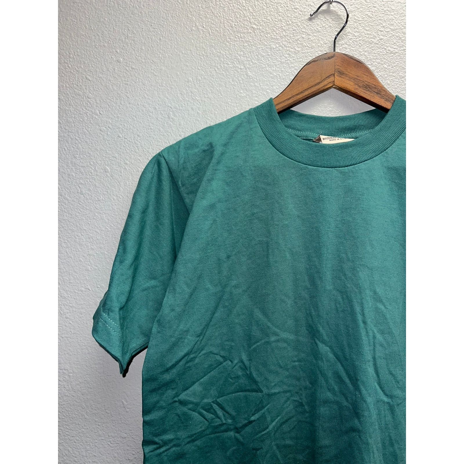 Vintage 90s Vintage Wild West Green Short Sleeve Blank Shirt HOLE M Size US M / EU 48-50 / 2 - 3 Thumbnail