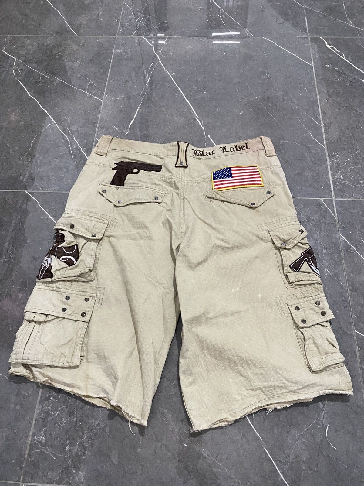 Japanese Blac Label Patch Jorts Cargo Ifsix Kmrii Goa styled
