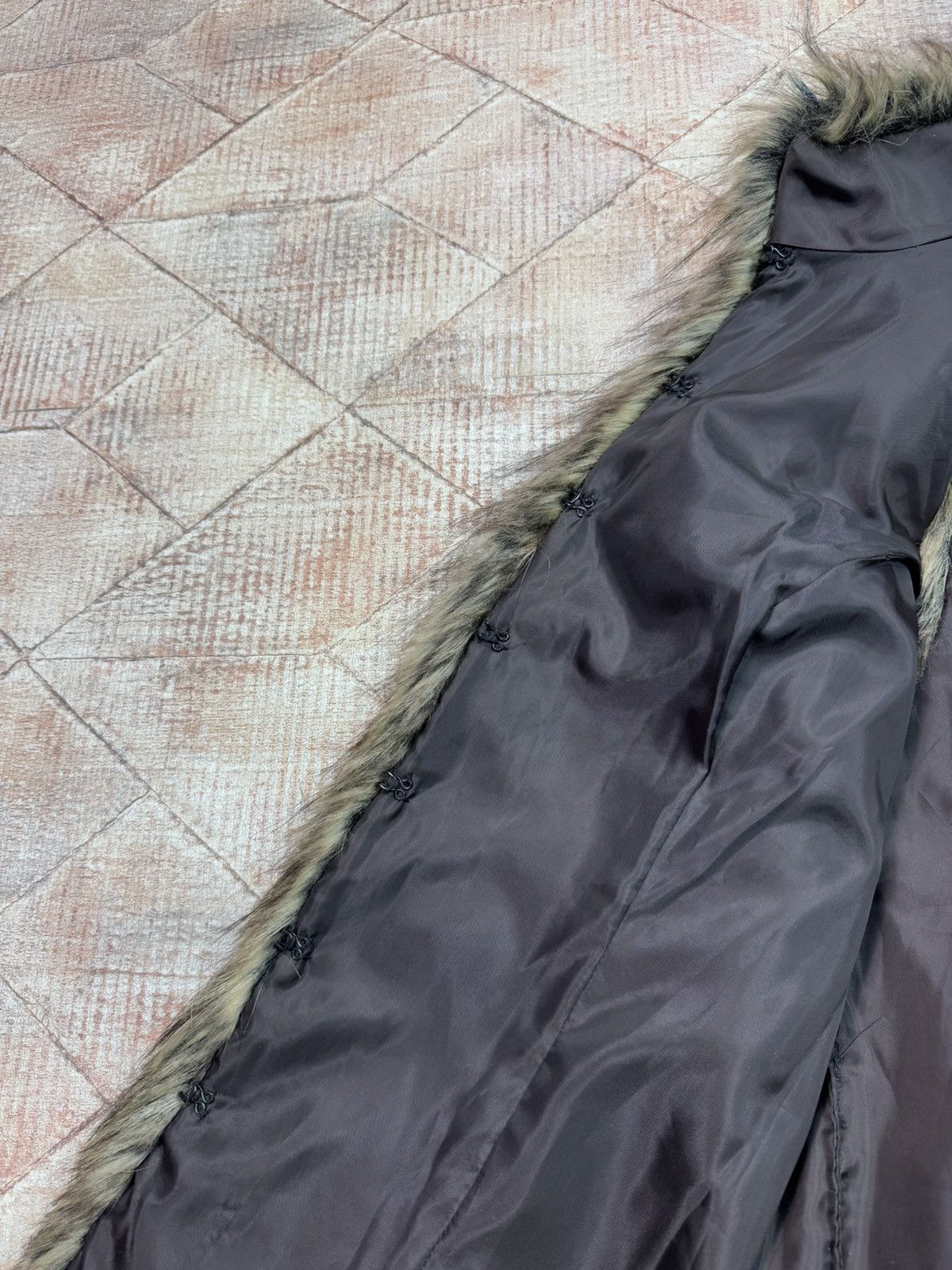 Other Avant Garde Faux Fur Vest Jacket Oversized Brown Size XL / US 12-14 / IT 48-50 - 7 Thumbnail