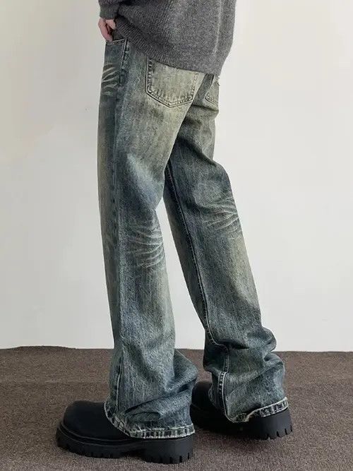 Jean Y2k Vintage Blue Distressed Jeans Size US 30 / EU 46 - 3 Thumbnail