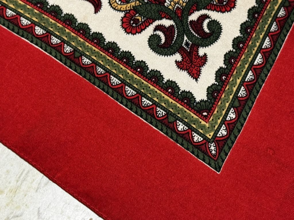 Liberty × Liberty London 100% Authentic Vintage Red Silk Floral Scarf Size ONE SIZE - 7 Thumbnail