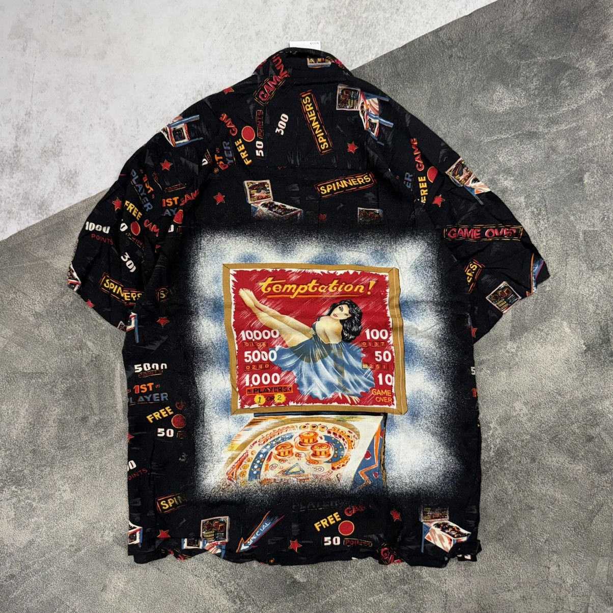 Kennington Ltd. Vintage KENNINGTON Ltd. Rayon hawaiian S/S pinball Size US XXL / EU 58 / 5 - 1 Thumbnail