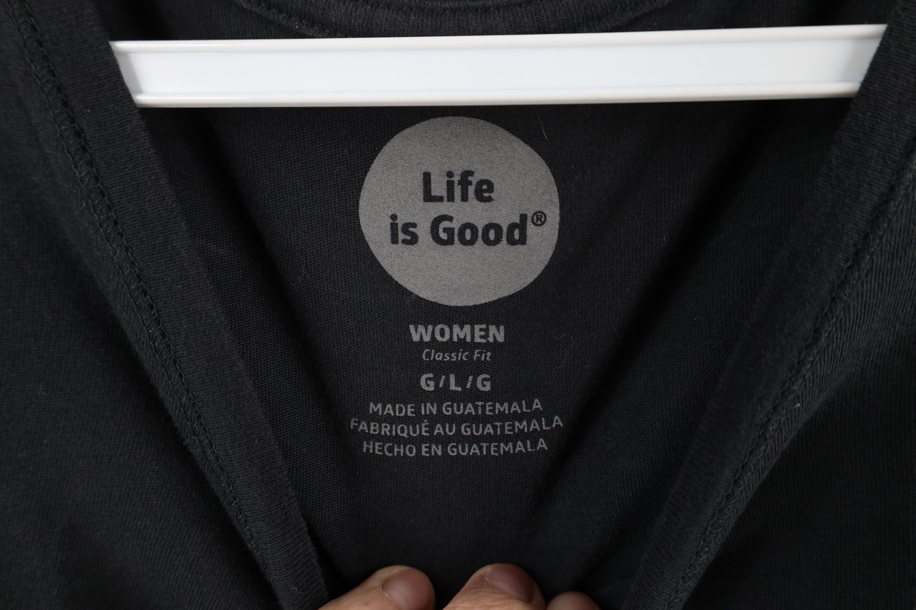 Life is Good × Vintage Life Is Good Spell Out Flower Short Sleeve T-Shirt Black Size L / US 10 / IT 46 - 9 Thumbnail
