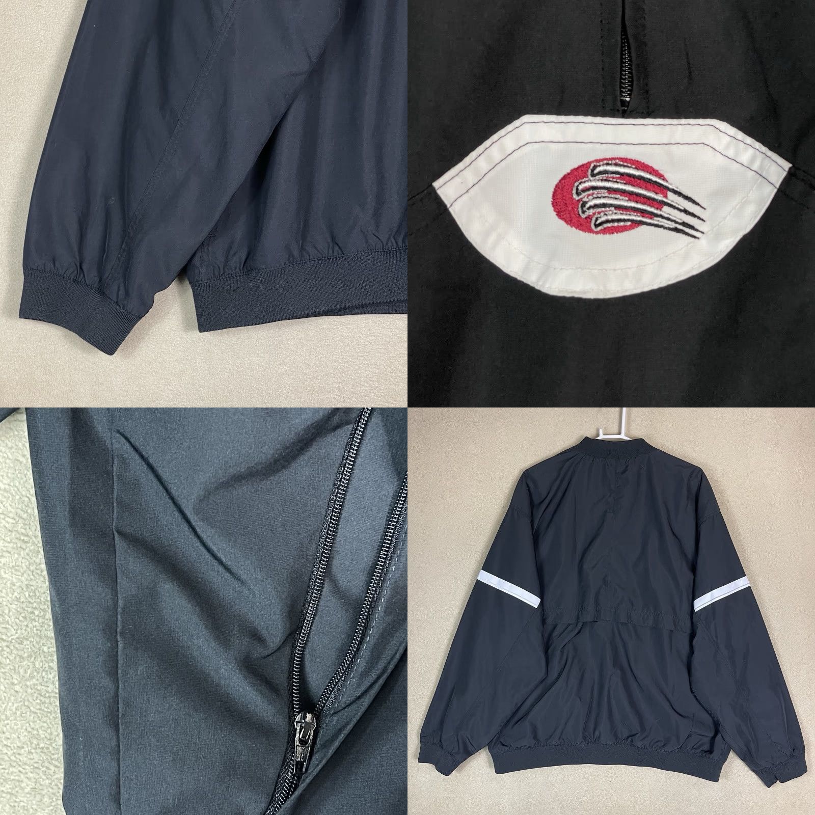 Nike Nike Team Jacket Mens XXL Black Vintage 1/4 Zip Windbreaker Lined Embroidered Shirt Size US XXL / EU 58 / 5 - 8 Thumbnail