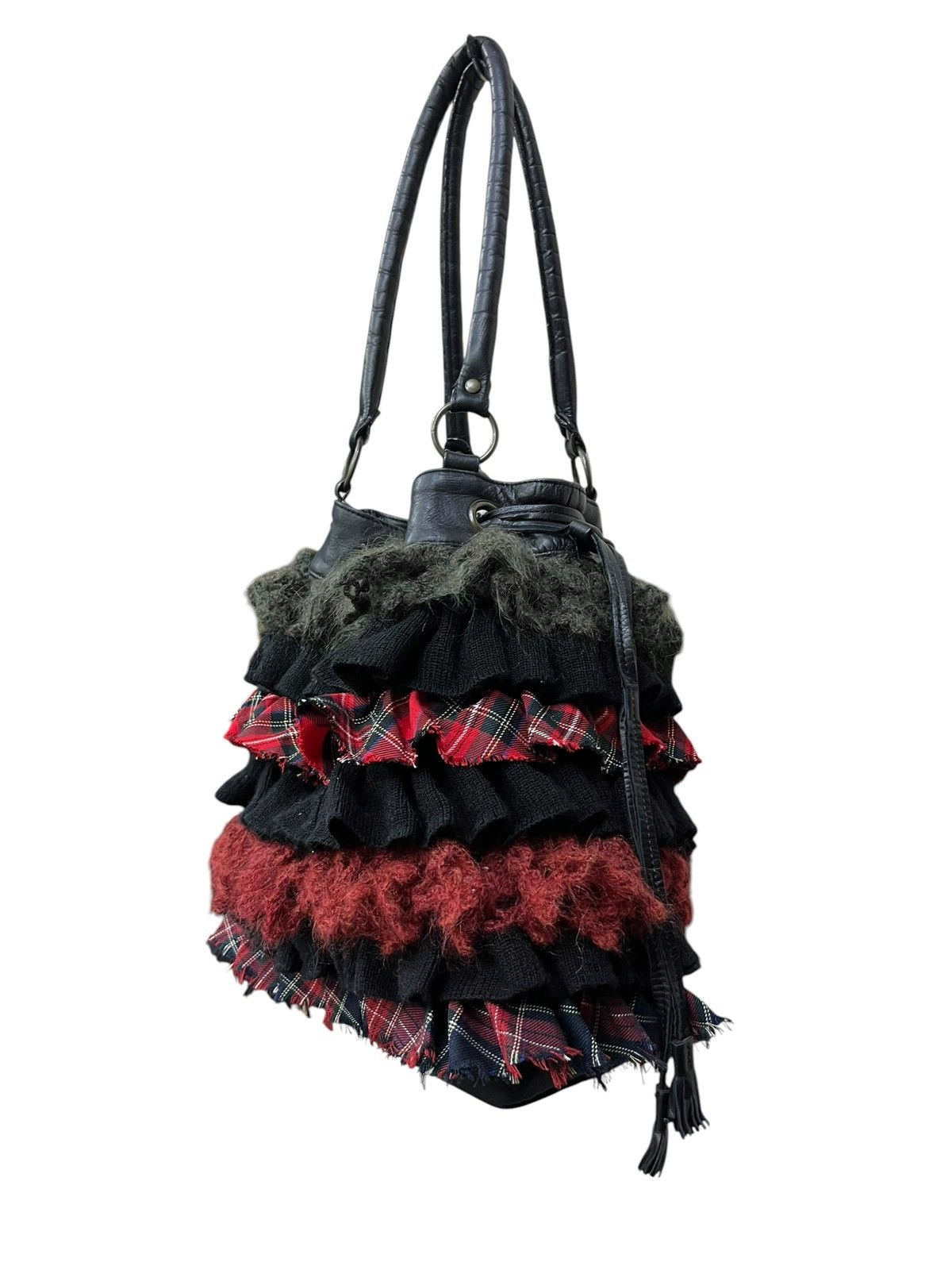 Matsuda Vintage Nicole Ruffle Punk Patchwork Tote Japan Rare Size ONE SIZE - 4 Thumbnail