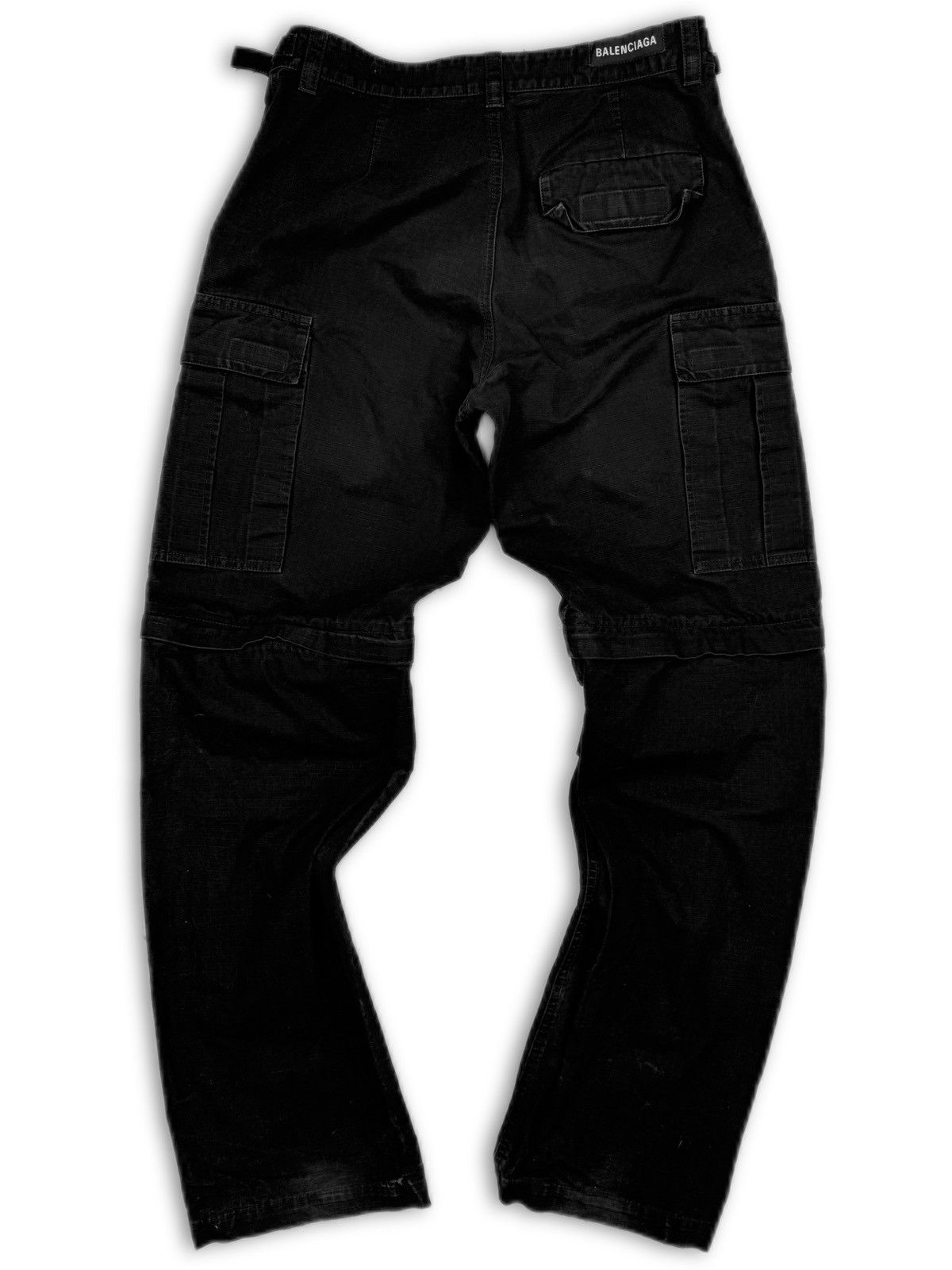 Balenciaga AW22 Balenciaga Multi Pocket Black Convertible Cargo Pants Size US 32 / EU 48 - 3 Thumbnail