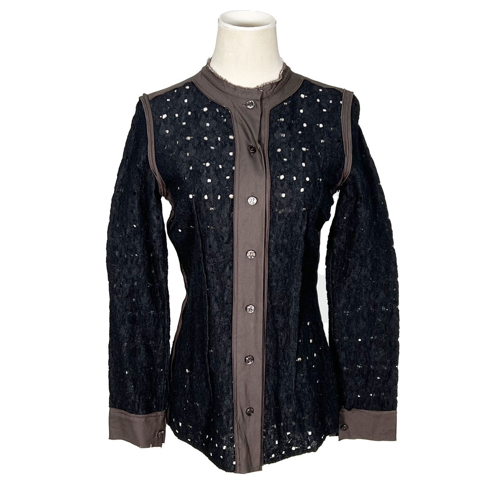 Bottega Veneta Bottega Veneta Perforated Blouse Size 38 Size XS / US 0-2 / IT 36-38 - 1 Thumbnail