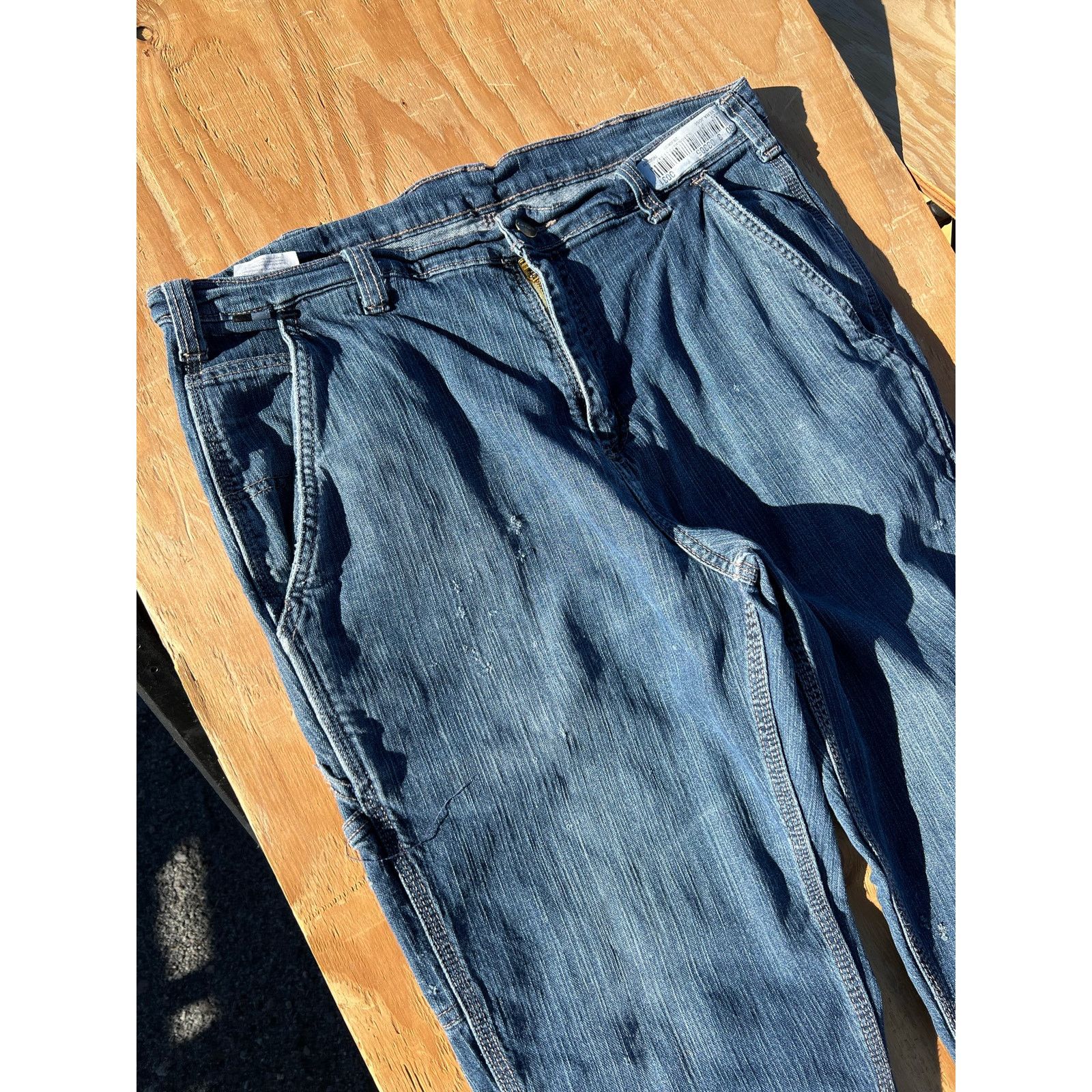 Carhartt Carhartt FR Jeans Mens 36x32 Blue Denim Carpenter Utility Size US 36 / EU 52 - 14 Thumbnail