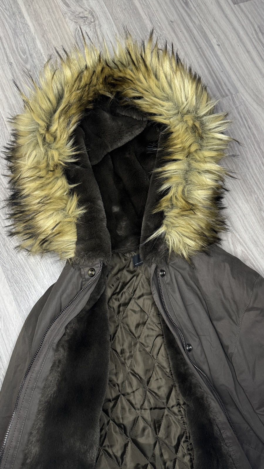 Japanese Brand Y2K If Six Was Nine Goa Lgb Style Faux Fur Hood Jacket Size S / US 4 / IT 40 - 8 Thumbnail