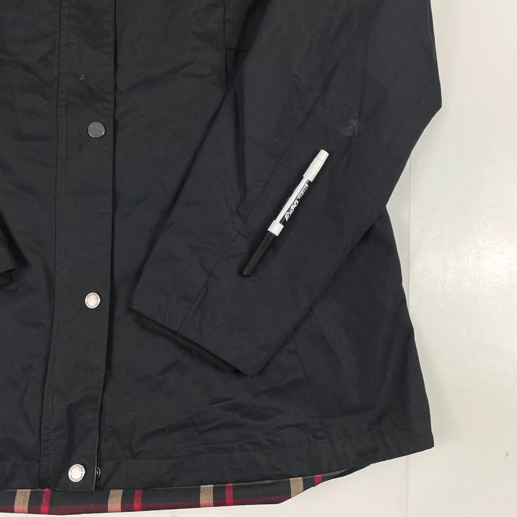 Pendleton VINTAGE Pendleton Jacket Women XL Black Rain Water Resistant Hooded Plaid Lined Size XL / US 12-14 / IT 48-50 - 4 Thumbnail