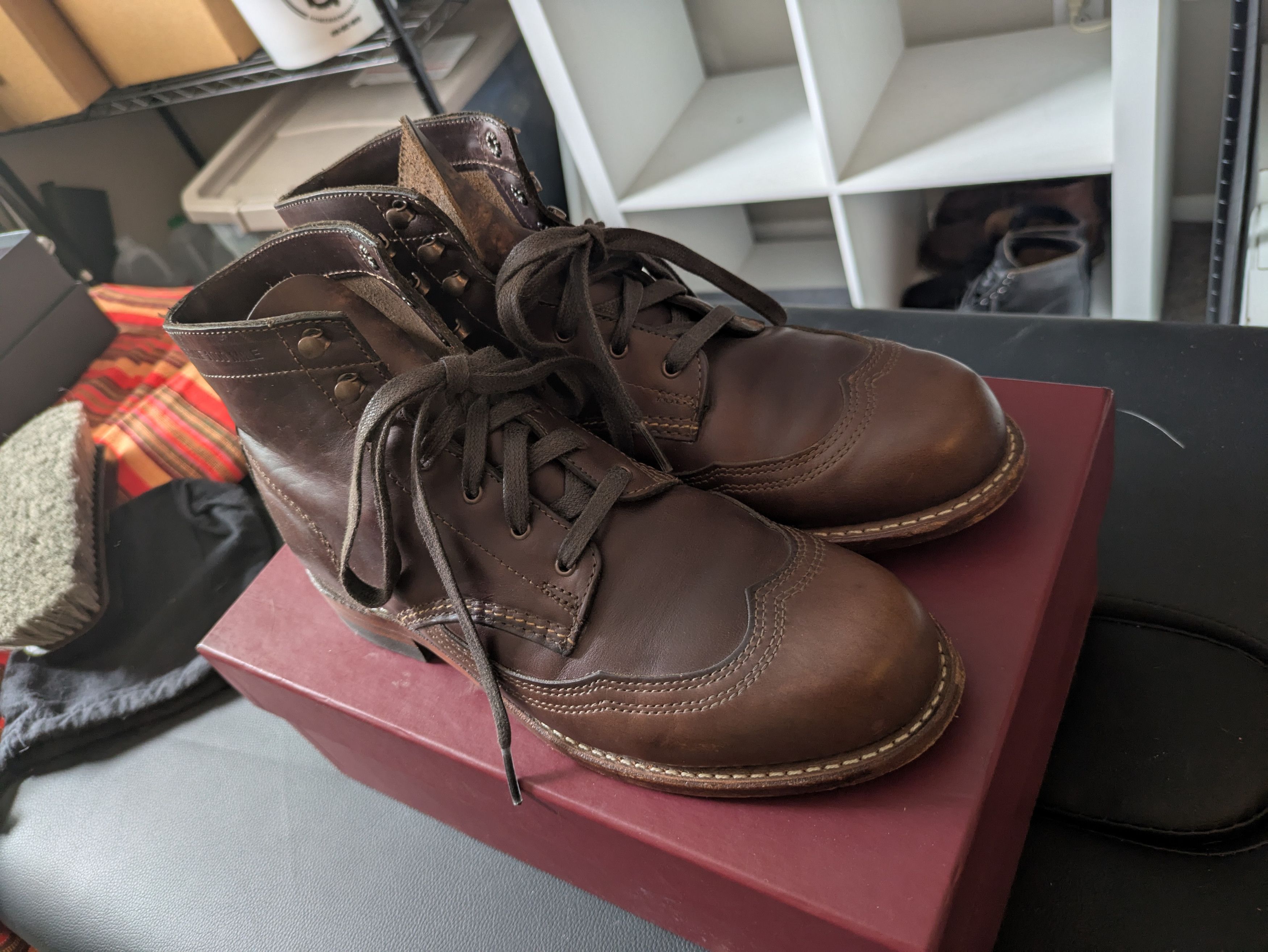 Wolverine Wolverine 1000 Mile Boots - Brown Size US 7 / EU 40 - 1 Thumbnail