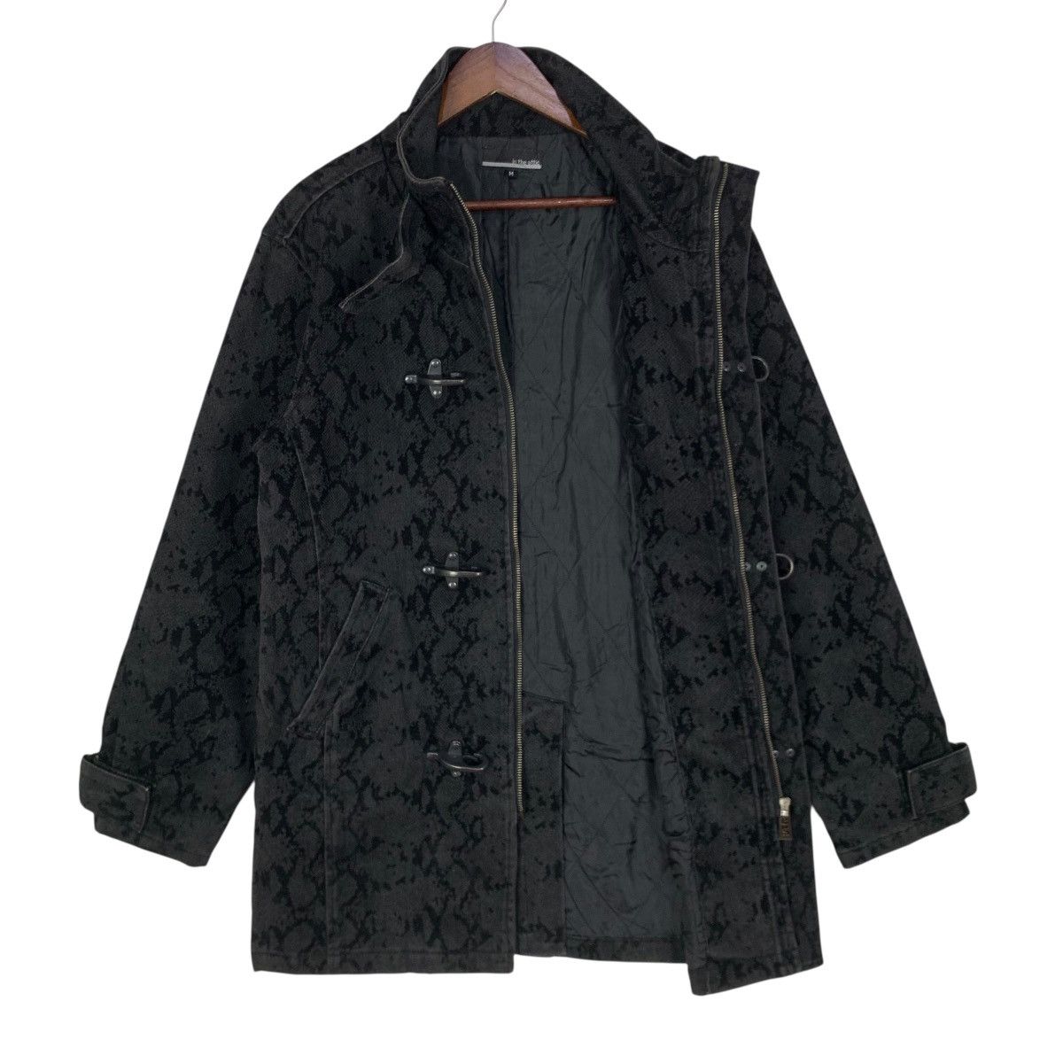 If Six Was Nine Vintage In The Attic Toggle Duffle Coat Snake Skin Pattern Size US M / EU 48-50 / 2 - 9 Thumbnail