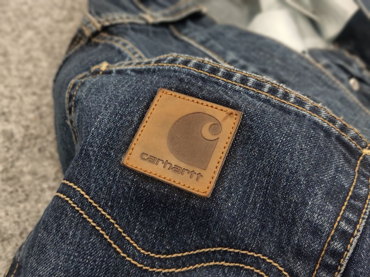 Carhartt Carhartt Texas pants Faded denim Vintage USA straight Style Size US 33 - 11 Thumbnail