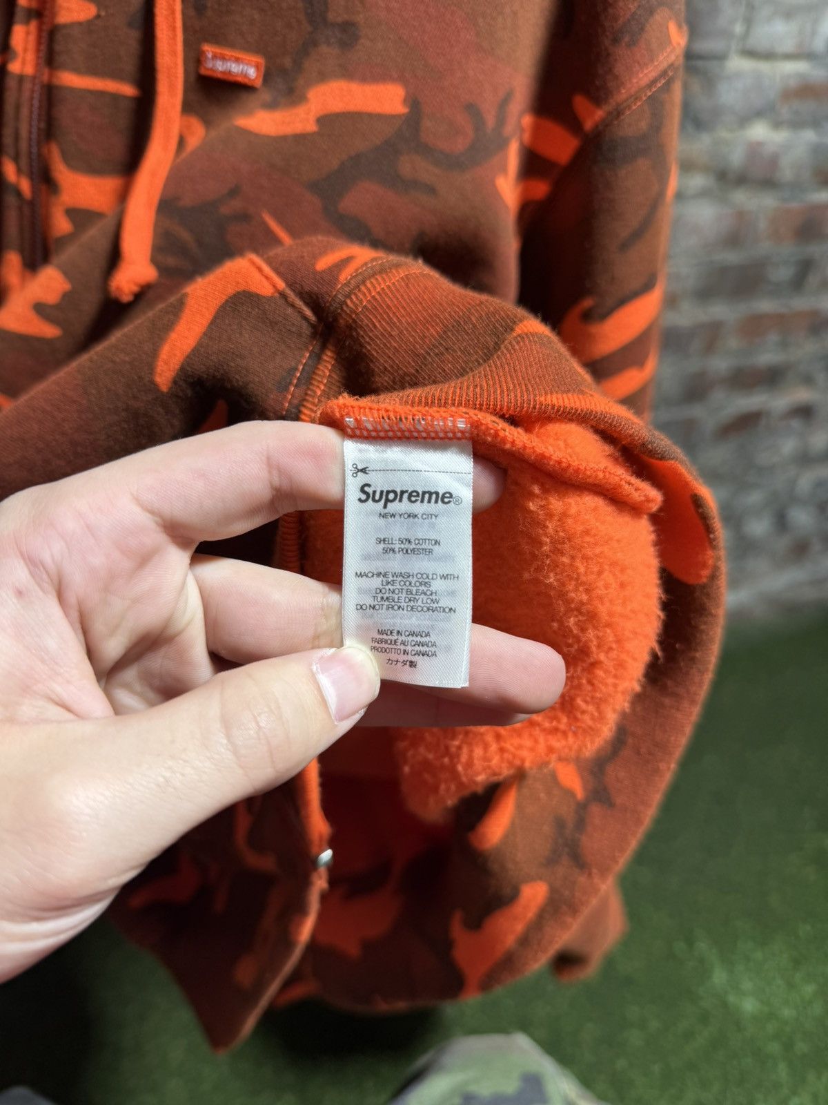 Supreme Supreme Orange Camo Zip-Up Sz. M Size US M / EU 48-50 / 2 - 5 Thumbnail