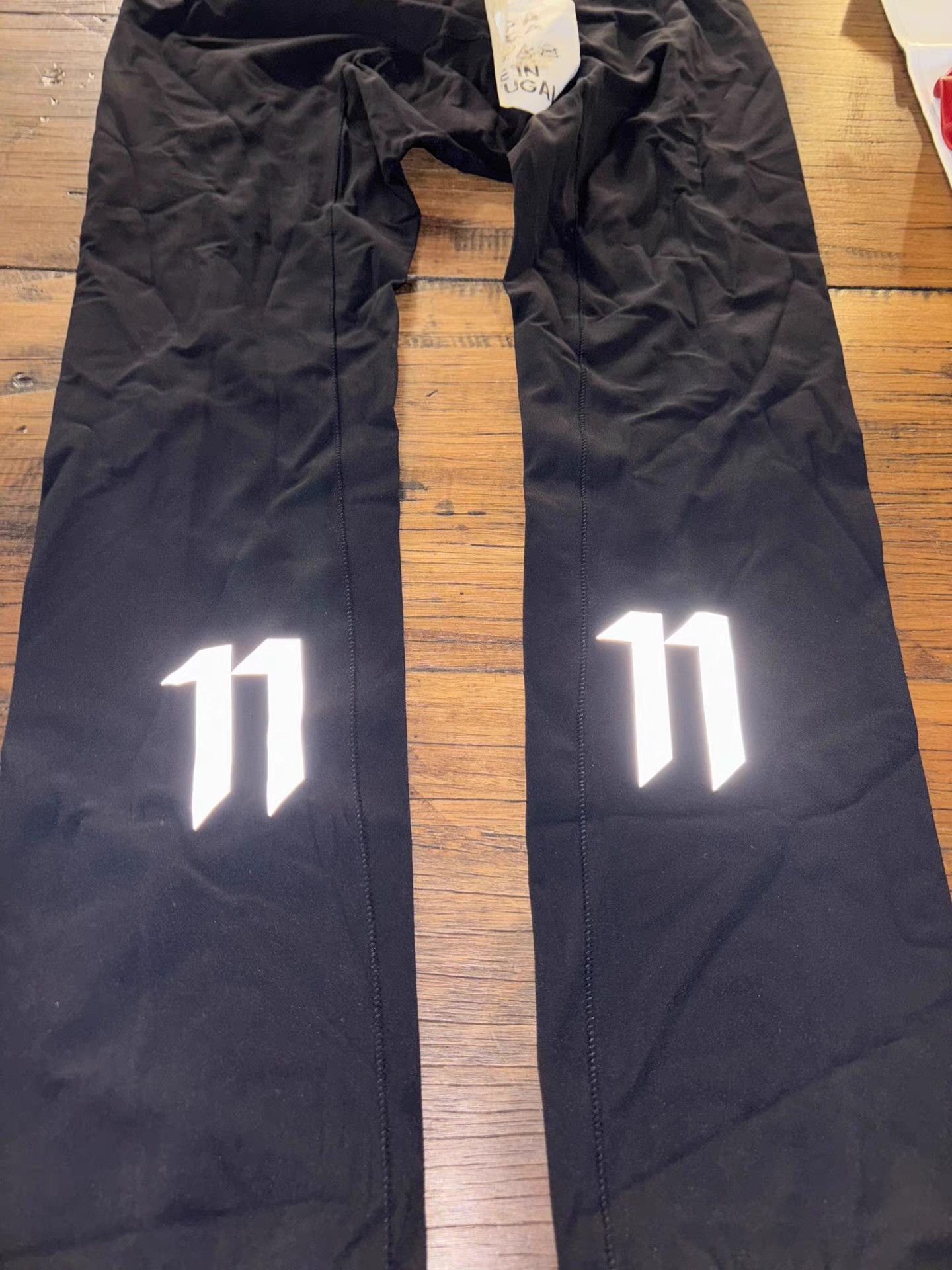Boris Bidjan Saberi 11byBBS SS16 leggings with 3M reflective 11 logo print Ｑ25 Size US 34 / EU 50 - 2 Thumbnail