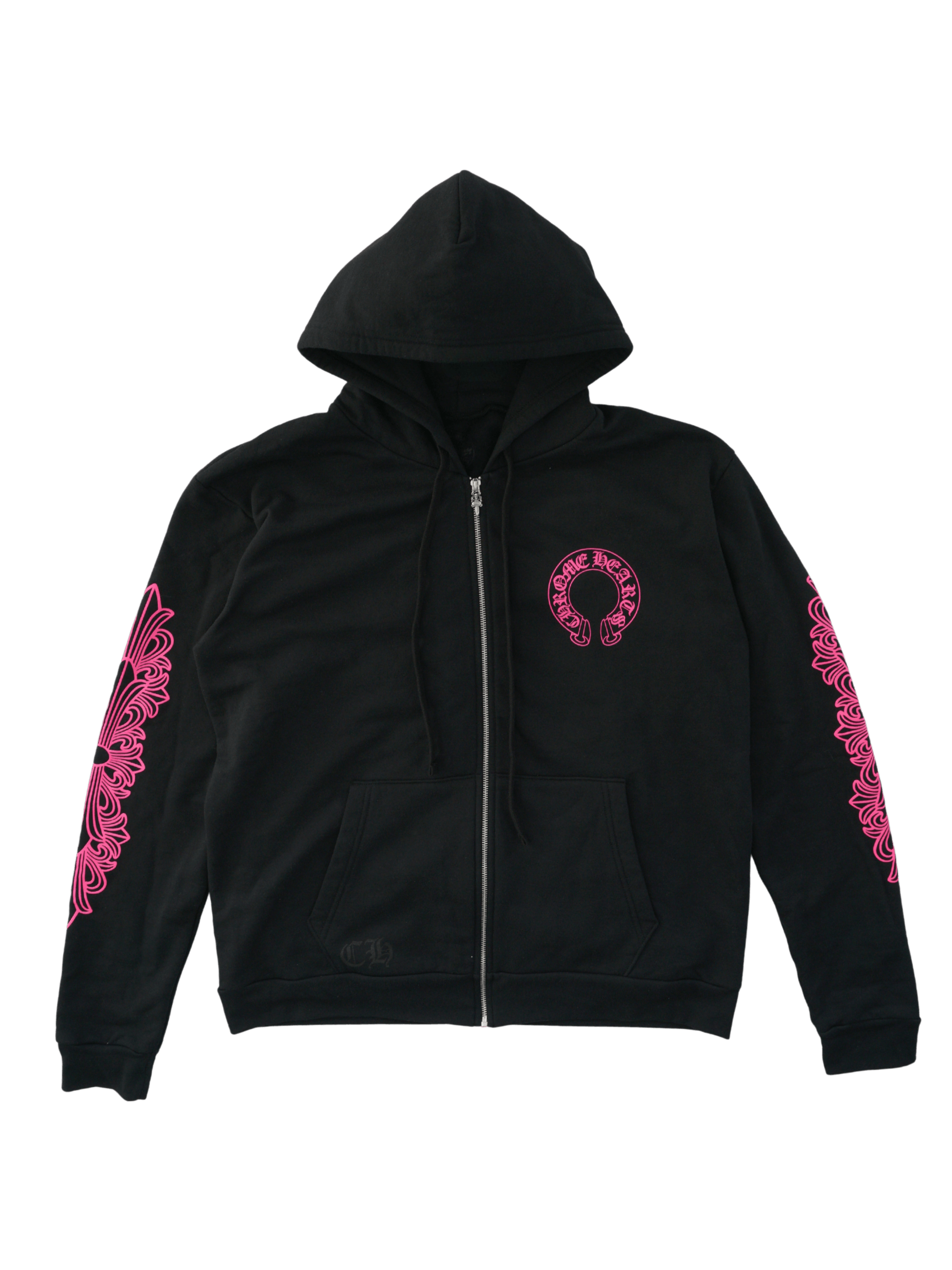 Chrome Hearts Chrome Hearts Pink Horseshoe Zip Up - Black Size US L / EU 52-54 / 3 - 2 Thumbnail