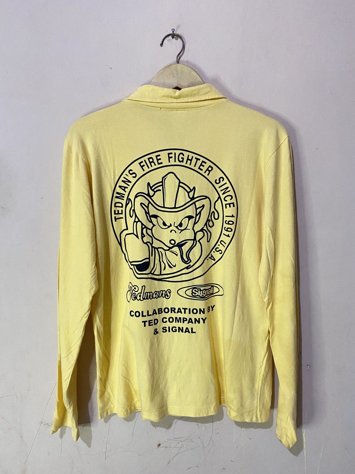 Japanese Brand Rare Ted Mens x Signal Moto Racing Long Sleeve Size US M / EU 48-50 / 2 - 7 Thumbnail
