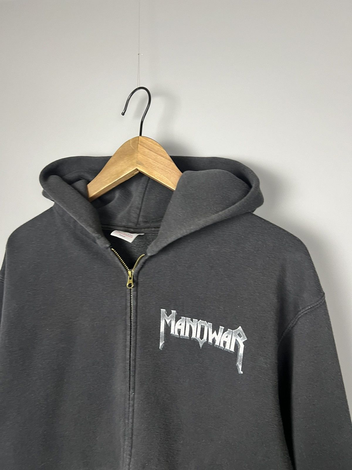 Band Tees Vintage MANOWAR Hoodie Band Tee Graphic Rock big logo Size US S / EU 44-46 / 1 - 5 Thumbnail