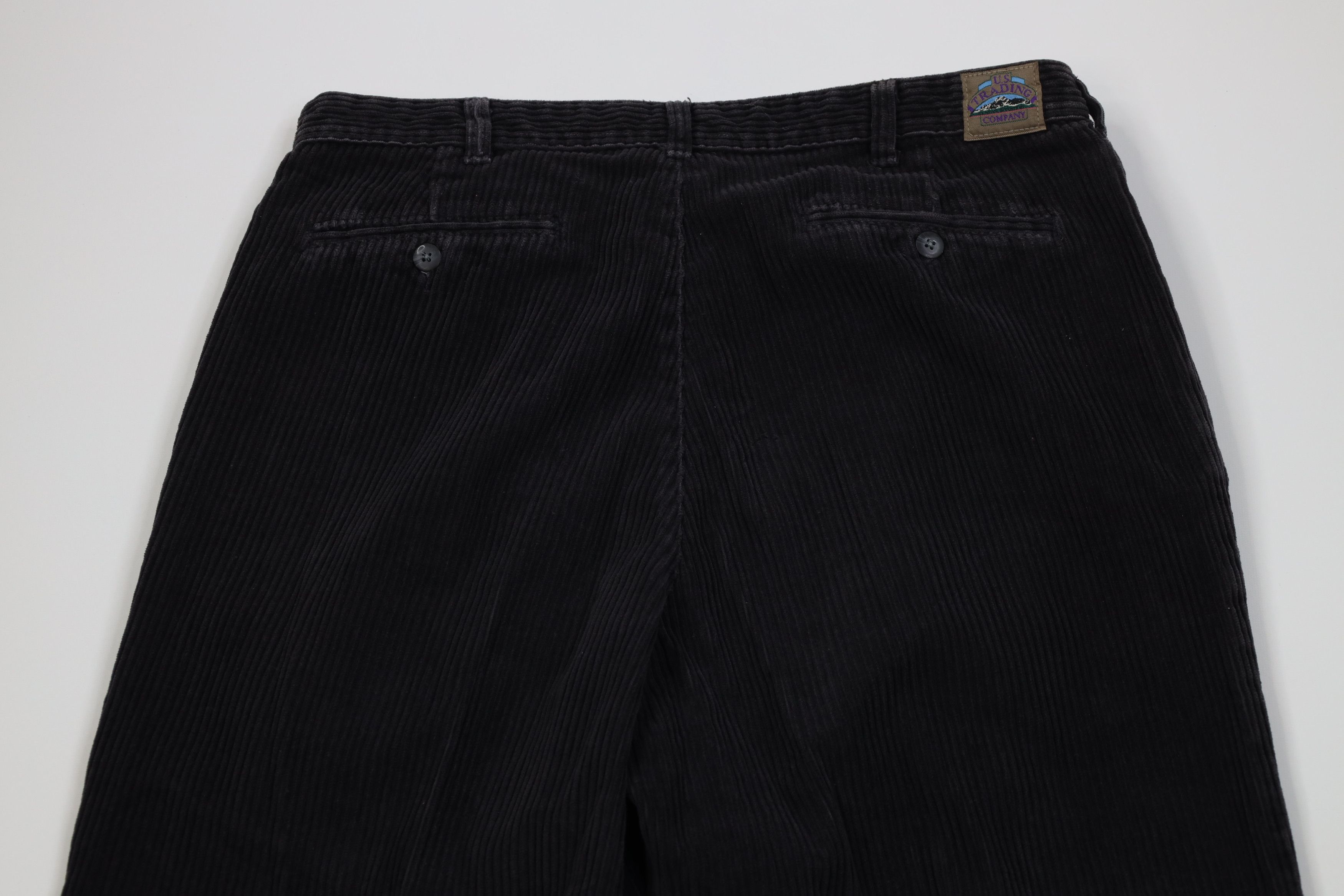 Vintage Vintage 90s Streetwear Wide Leg Corduroy Chino Pants Gray Size US 34 / EU 50 - 9 Thumbnail