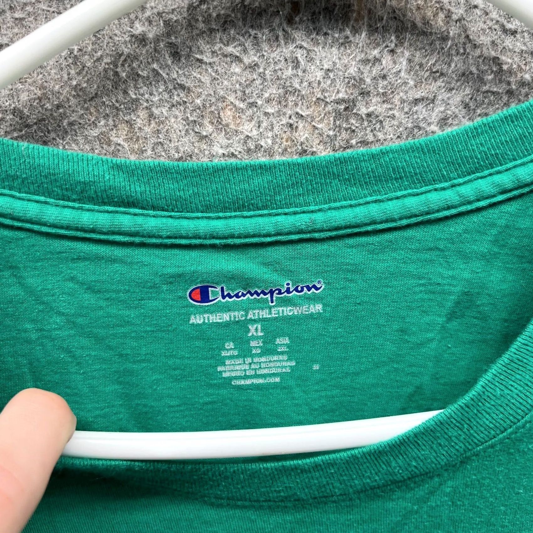 Champion VINTAGE Champion Shirt Mens XL Green Graphic Athletic Tee Logo C Logo Shirt Size US XL / EU 56 / 4 - 7 Thumbnail