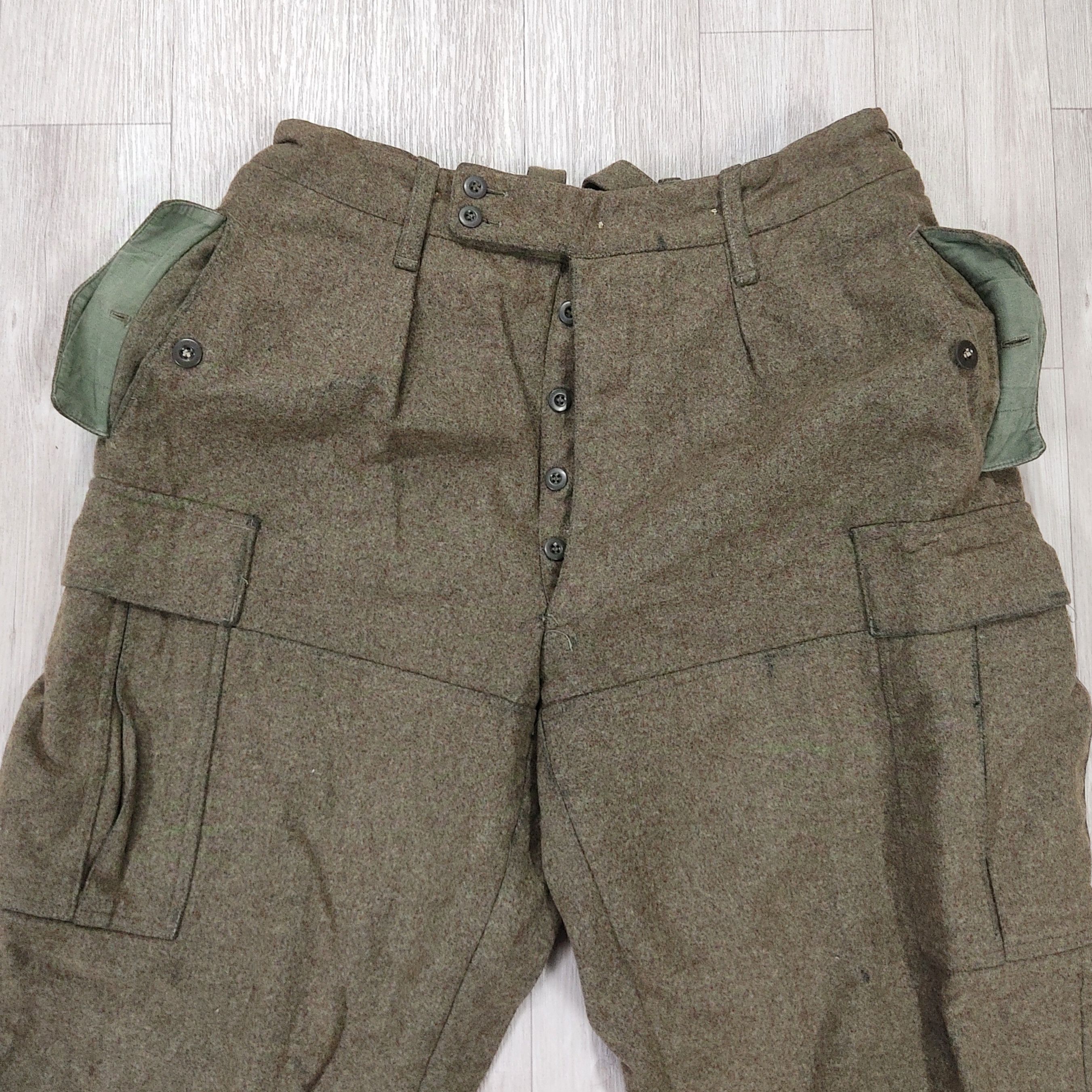 Vintage Vintage OG 60s Kurt Begemann Heavy Wool Combat Pants Size US 33 - 4 Thumbnail