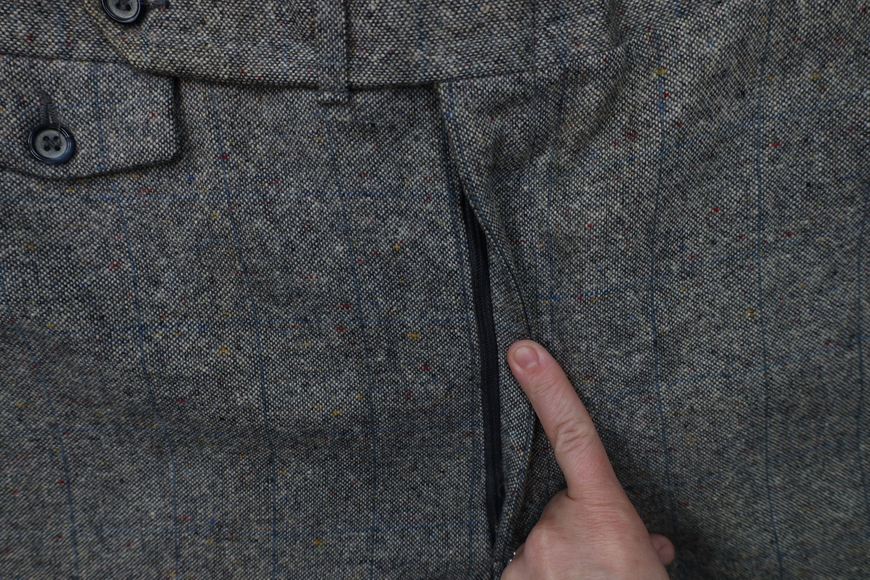Vintage Vintage 60s Wool Tweed Buckle Back Bell Bottoms Pants USA Size US 38 / EU 54 - 6 Thumbnail