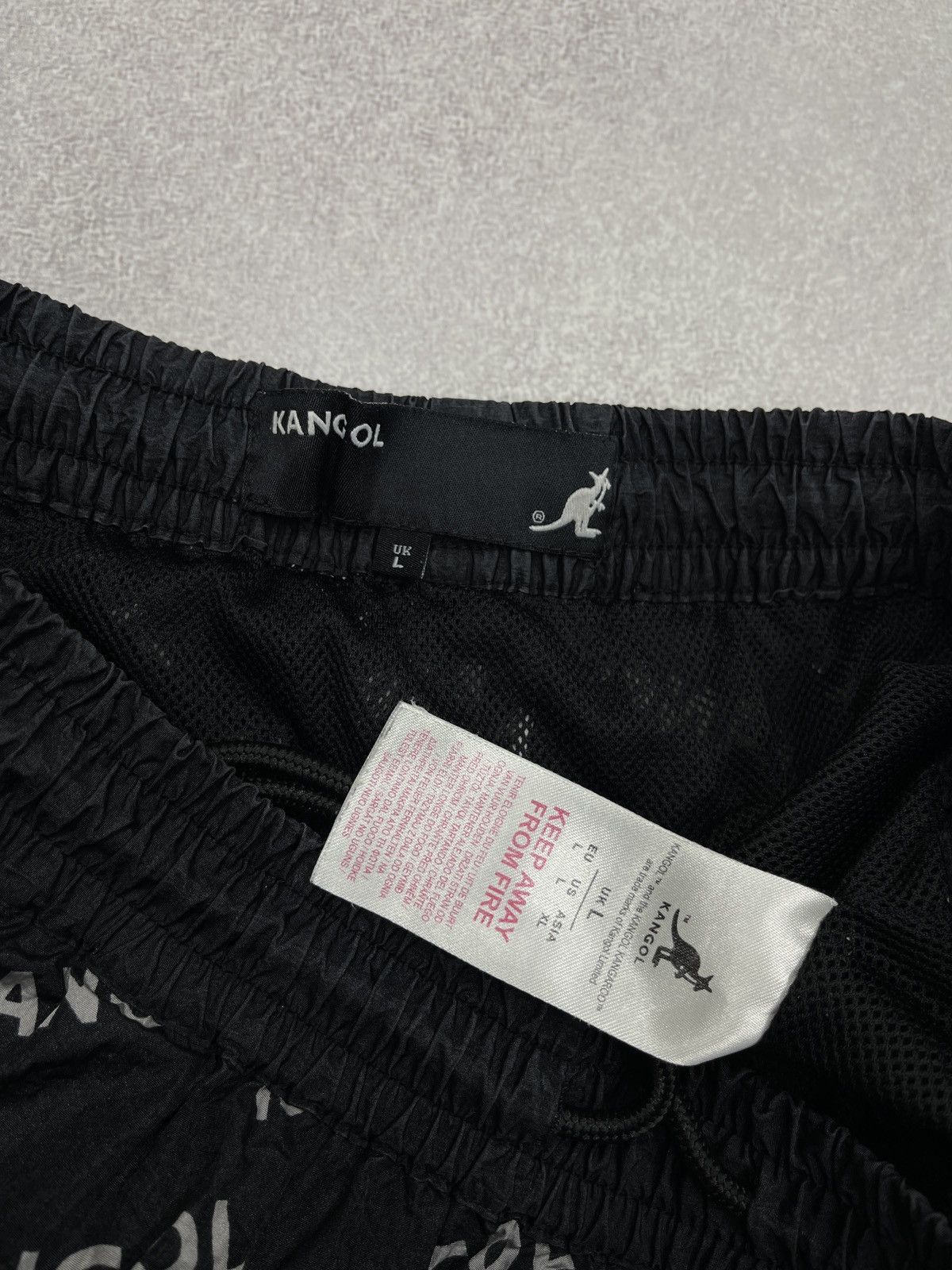 Kangol Kangol Monogram Logo Swim Shorts Black Nylon Size US 34 / EU 50 - 8 Thumbnail