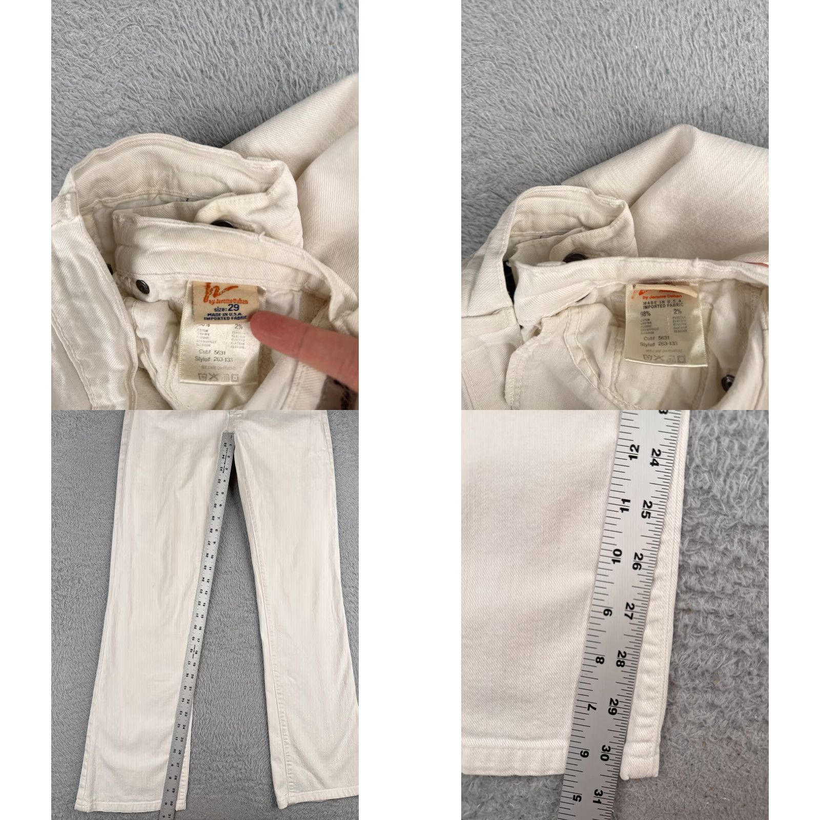 Citizens Of Humanity VINTAGE Citizens of Humanity COH Jeans Womens 29 White Bootcut Slimming Stretch 5-Pocket Denim Cotton Blend Regular 31 Inseam 263 Amber High Rise READ Size 29" - 8 Thumbnail