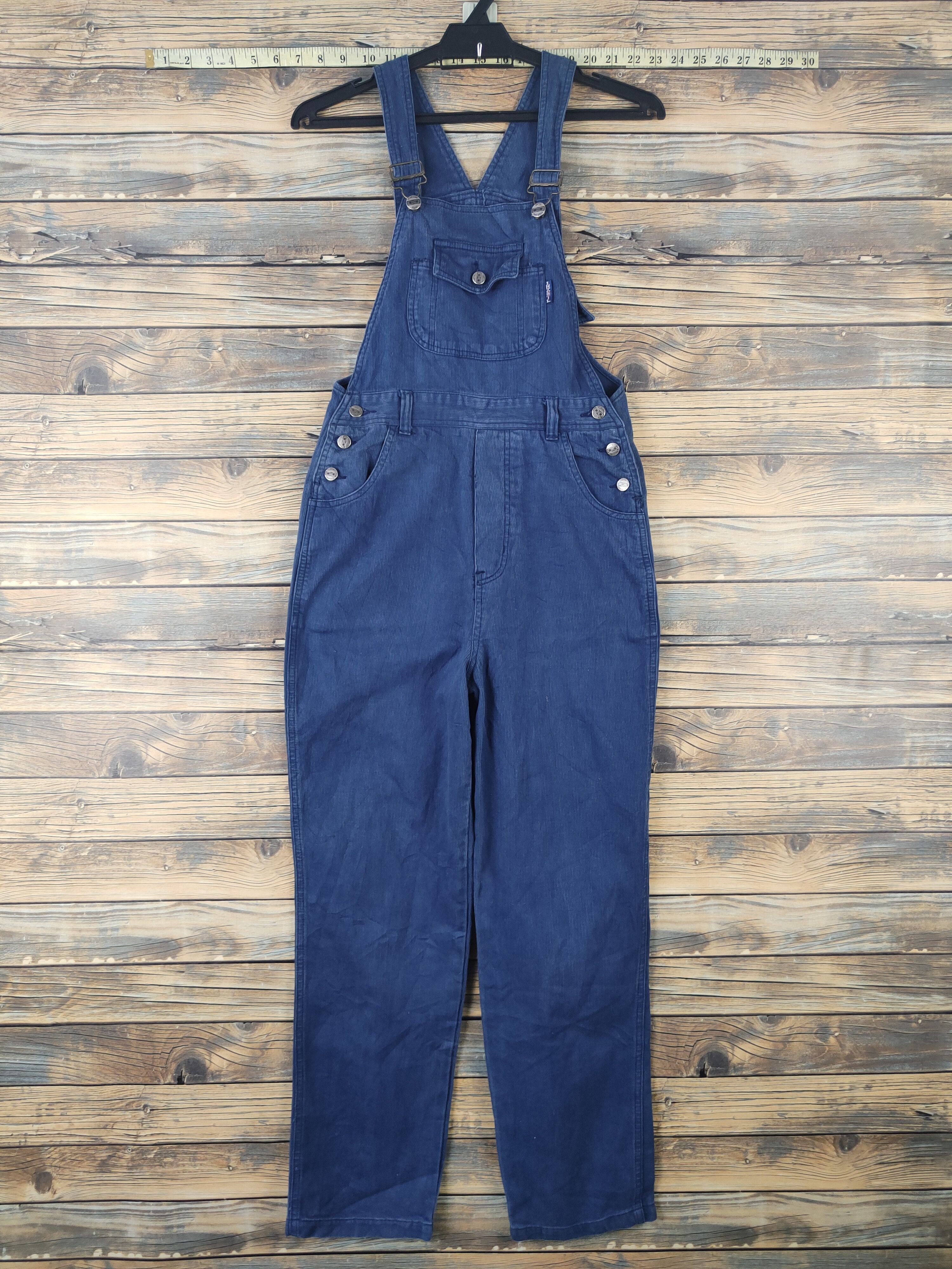 Japanese Brand × Vintage Vintage Streetwear by Inter Long Blue Denim Jumpsuits Size 28" / US 6 / IT 42 - 1 Thumbnail