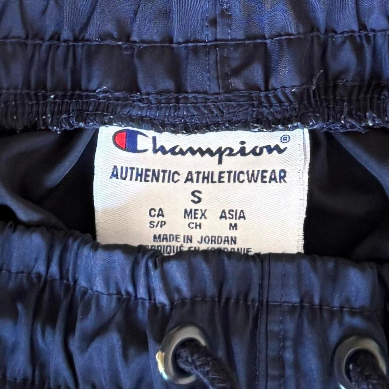 Champion × Vintage Vintage Y2K Champion Drill Trackpants Sweatpants Navy Blue Size US 30 / EU 46 - 4 Thumbnail