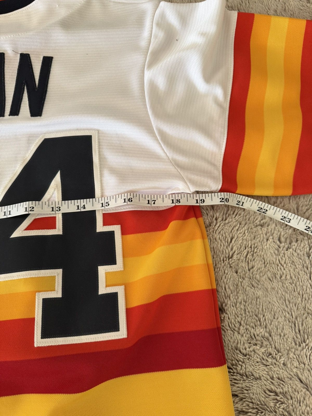 Majestic Nolan Ryan Tequila Sunrise Jersey Size US S / EU 44-46 / 1 - 6 Thumbnail