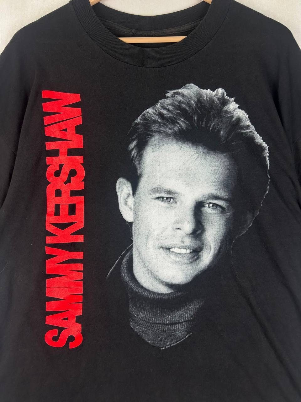 Band Tees × Vintage Vintage 90s Sammy Kershaw Haunted Heart 1993 Tour Size US L / EU 52-54 / 3 - 3 Thumbnail