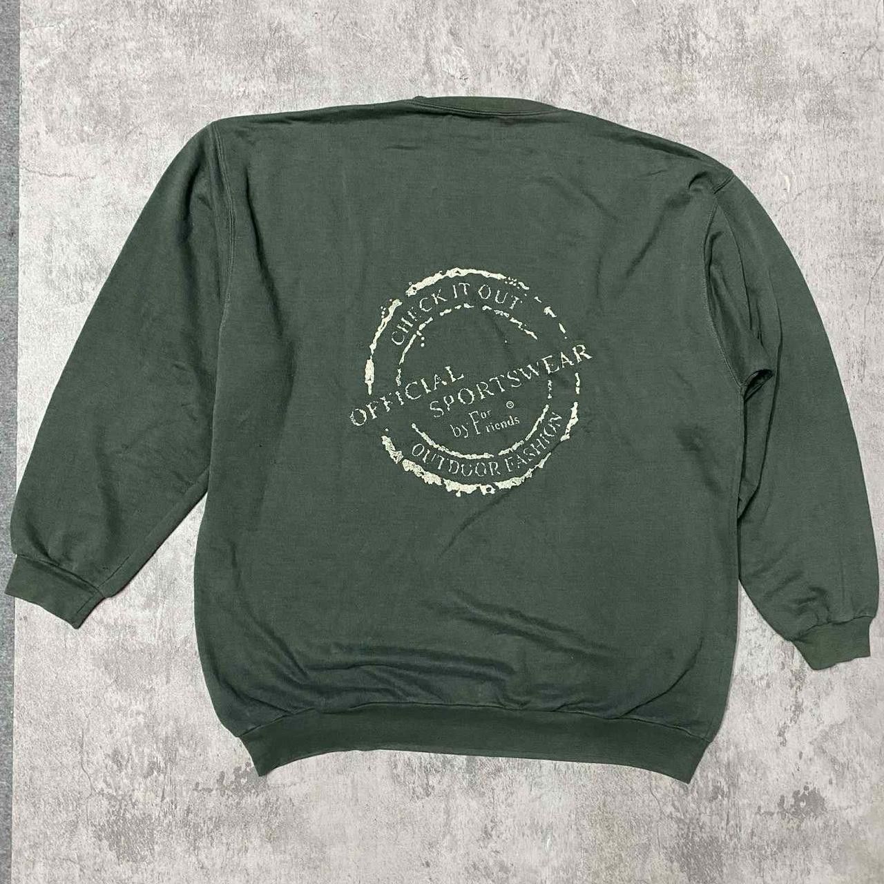 Other Green vintage crewneck sweatshirt Size US L / EU 52-54 / 3 - 4 Thumbnail