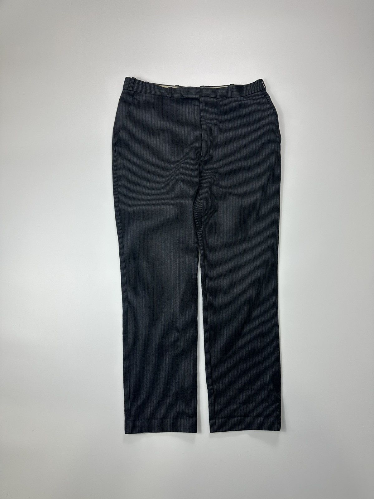 Christian Dior Monsieur 90's Christian Dior Monsieur Dress Pants Black Stripped Size US 27 - 1 Thumbnail