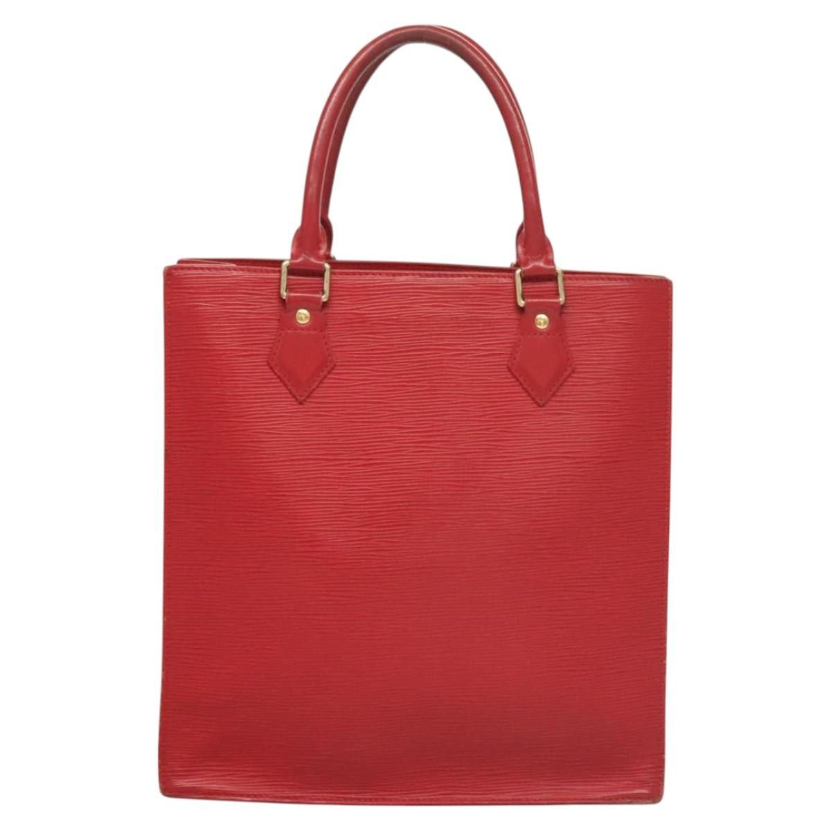 Louis Vuitton LOUIS VUITTON Epi Sac Plat PM Hand Bag Red M5274e M5274e Size ONE SIZE - 2 Thumbnail