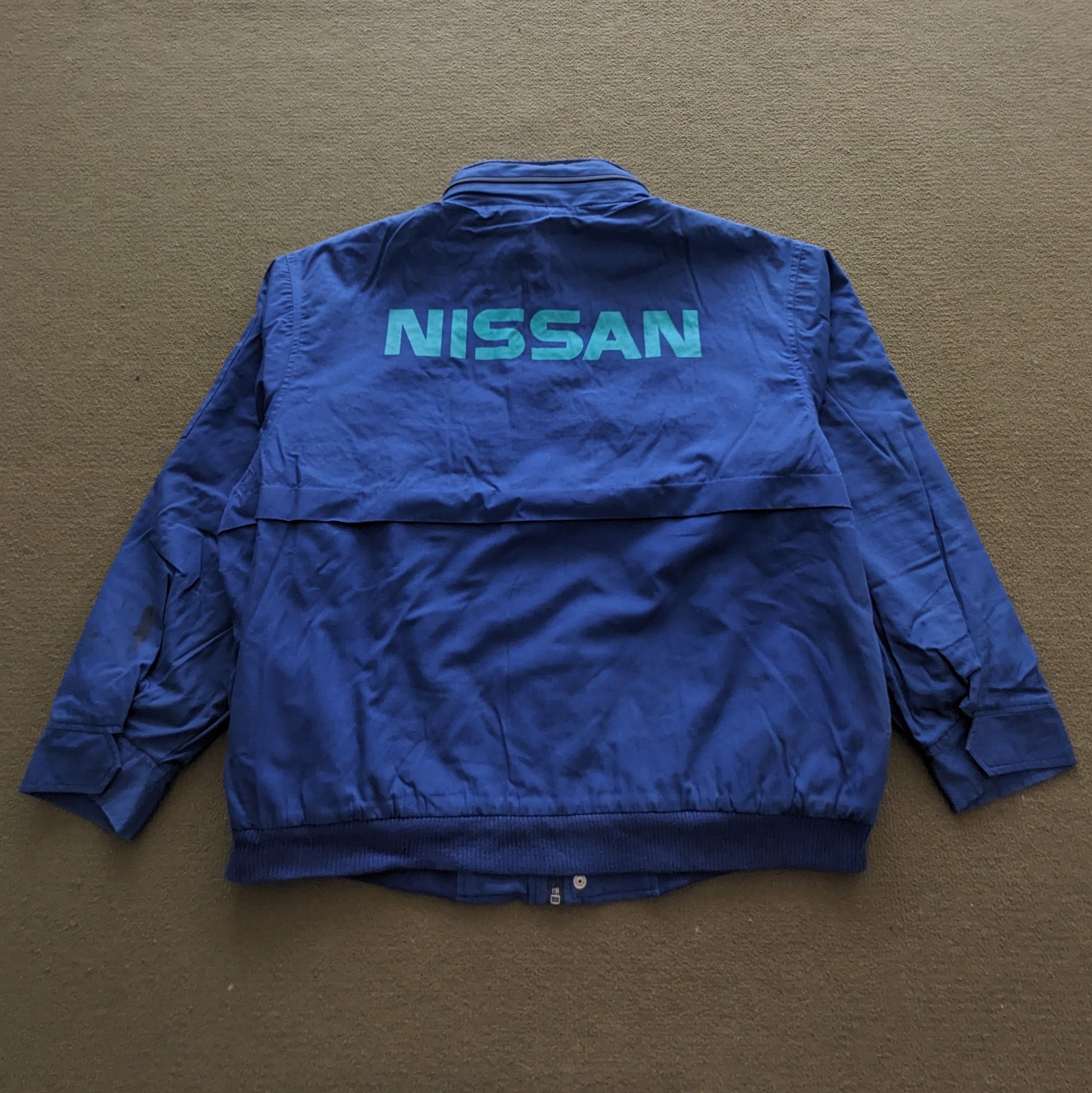Vintage Vintage NISSAN Racing Team Bomber Sport Jacket Size US XL / EU 56 / 4 - 1 Thumbnail