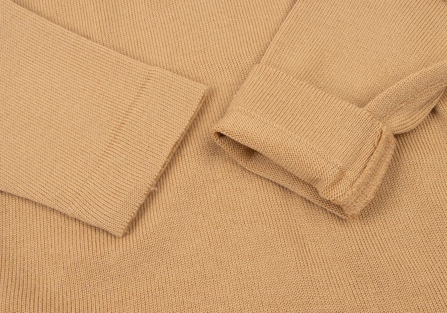 Issey Miyake Elbow Knit Wool Blend Pullover in Beige Size L Size US L / EU 52-54 / 3 - 4 Thumbnail