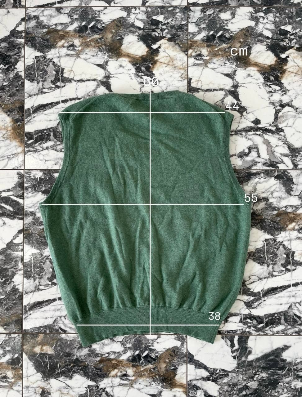 Polo Ralph Lauren Vintage Ralph Lauren Merino Wool Men's Green Sleeveless Size US L / EU 52-54 / 3 - 13 Thumbnail