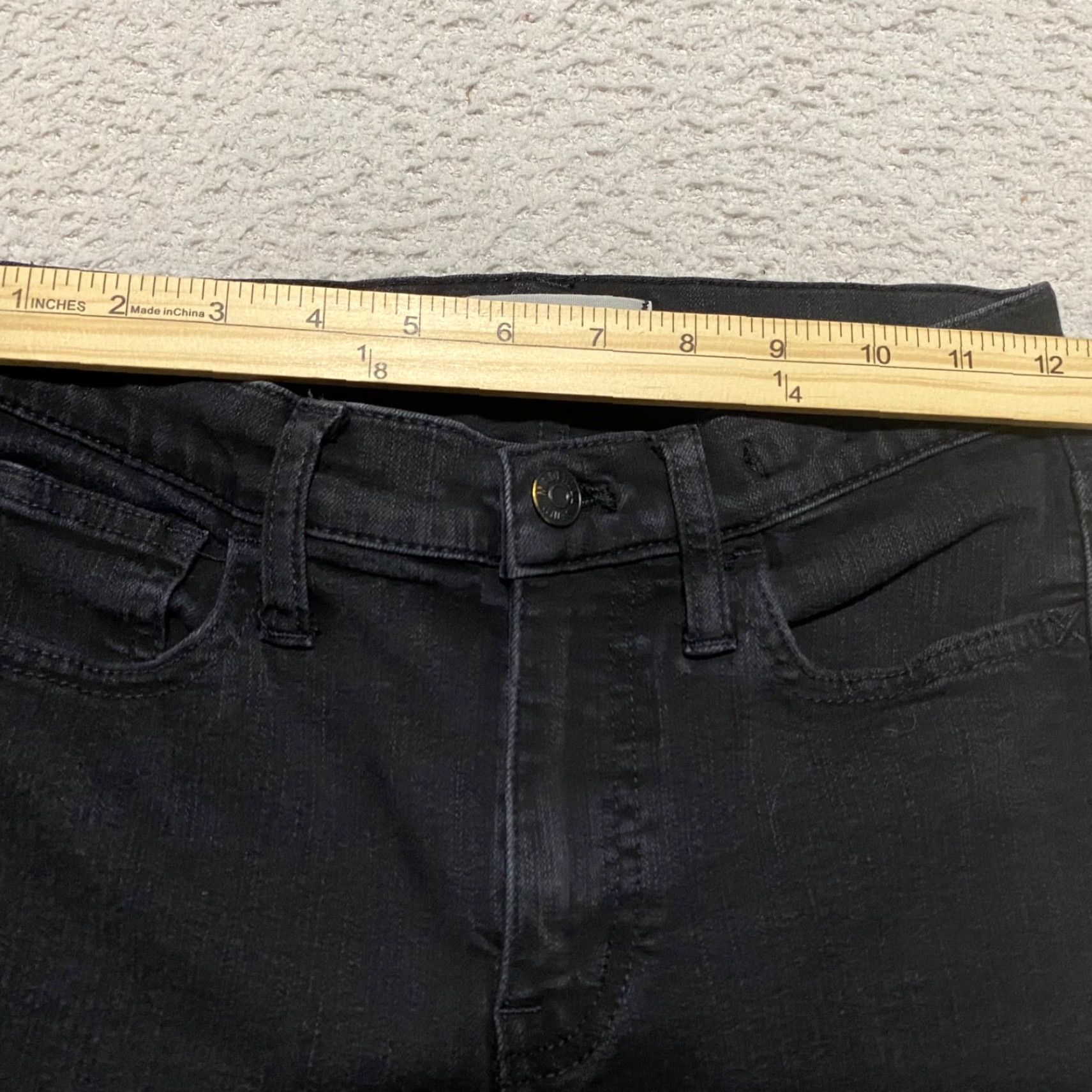 Madewell VINTAGE Madewell Jeans Black Denim Mid Rise Slim Straight Roadtripper Women 25 Jeans Size 42" / US 20 - 5 Thumbnail