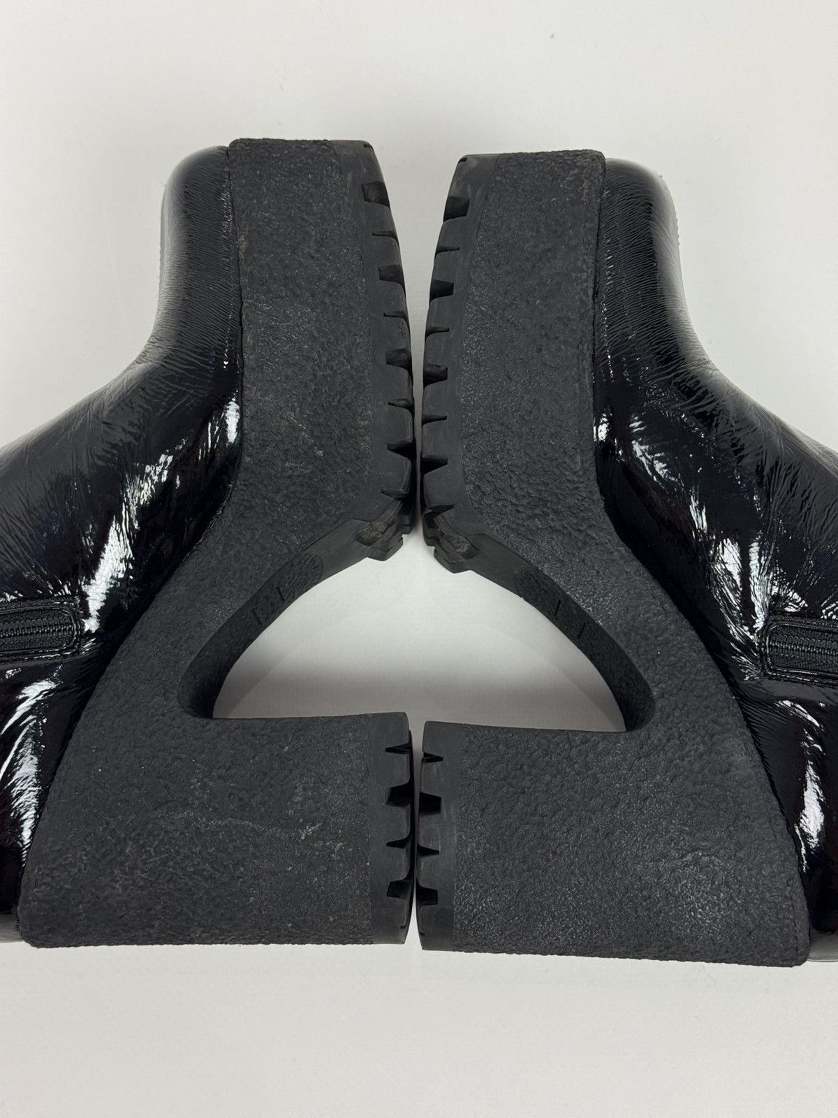 Miu Miu Miu miu by Prada Platform Stretch Chunky Ankle Black Boots Size US 6 / IT 36 - 12 Thumbnail