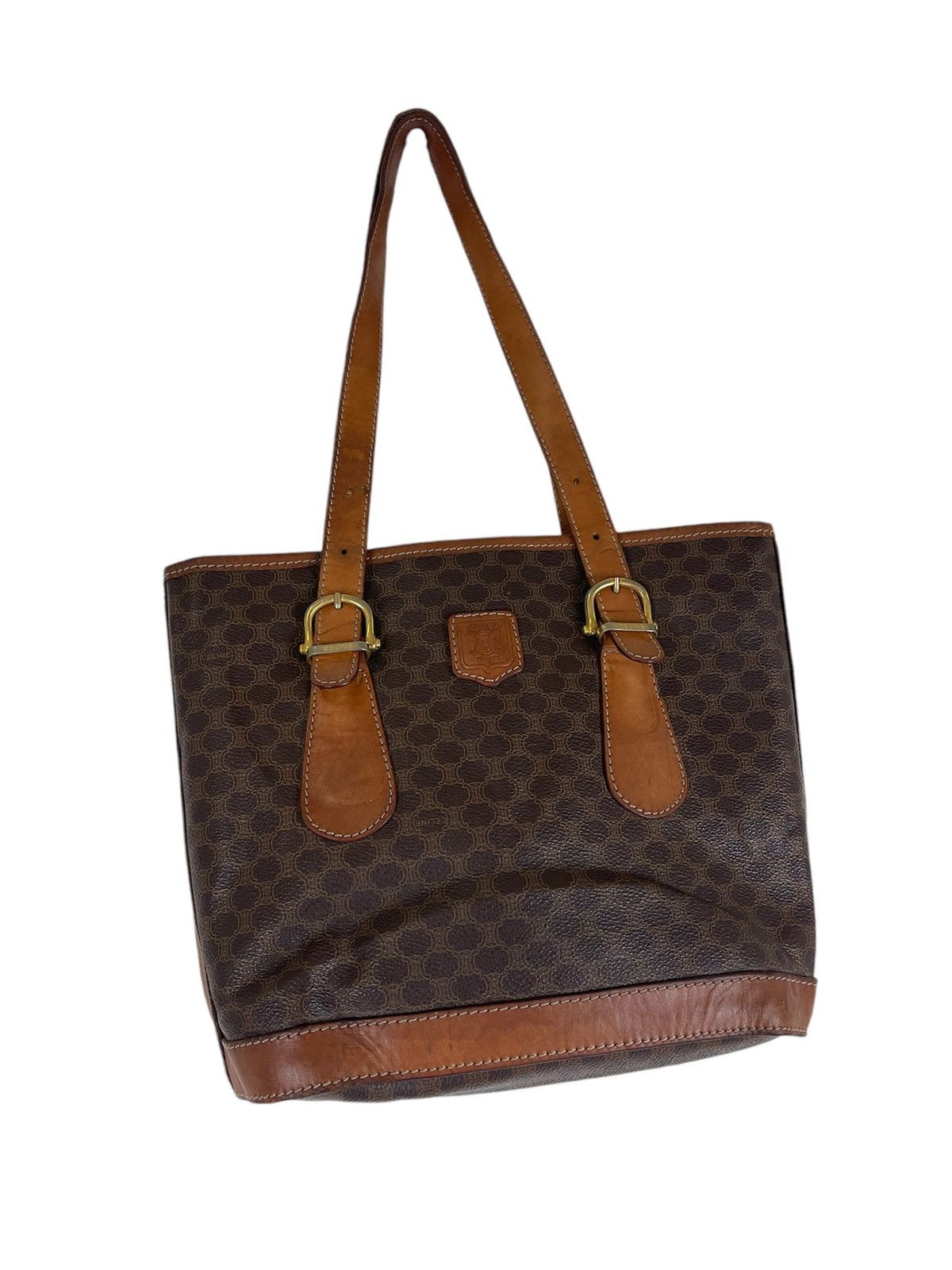 CELINE MACADAM BUCKET BAG