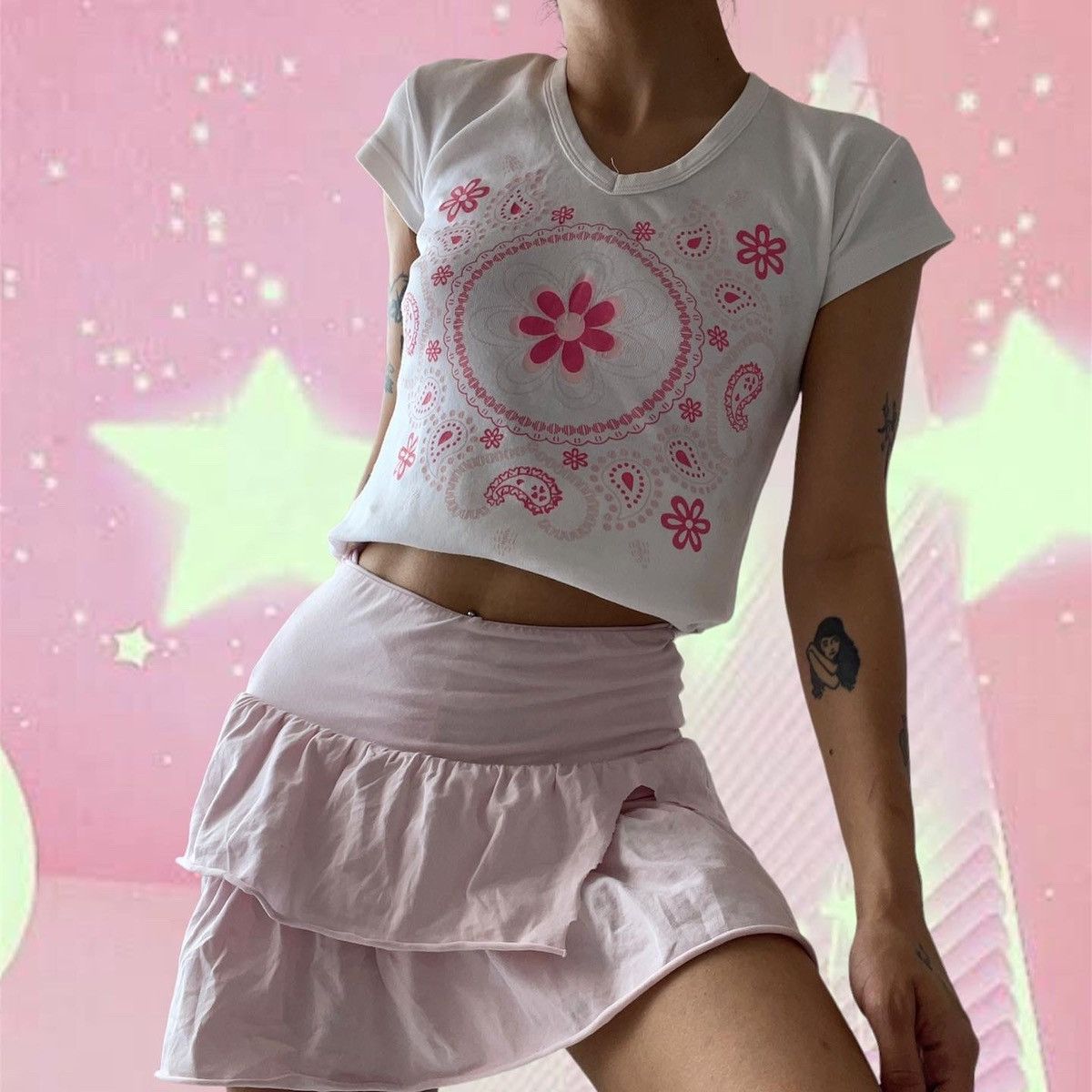 Vintage Y2k tshirt Size S / US 4 / IT 40 - 1 Thumbnail