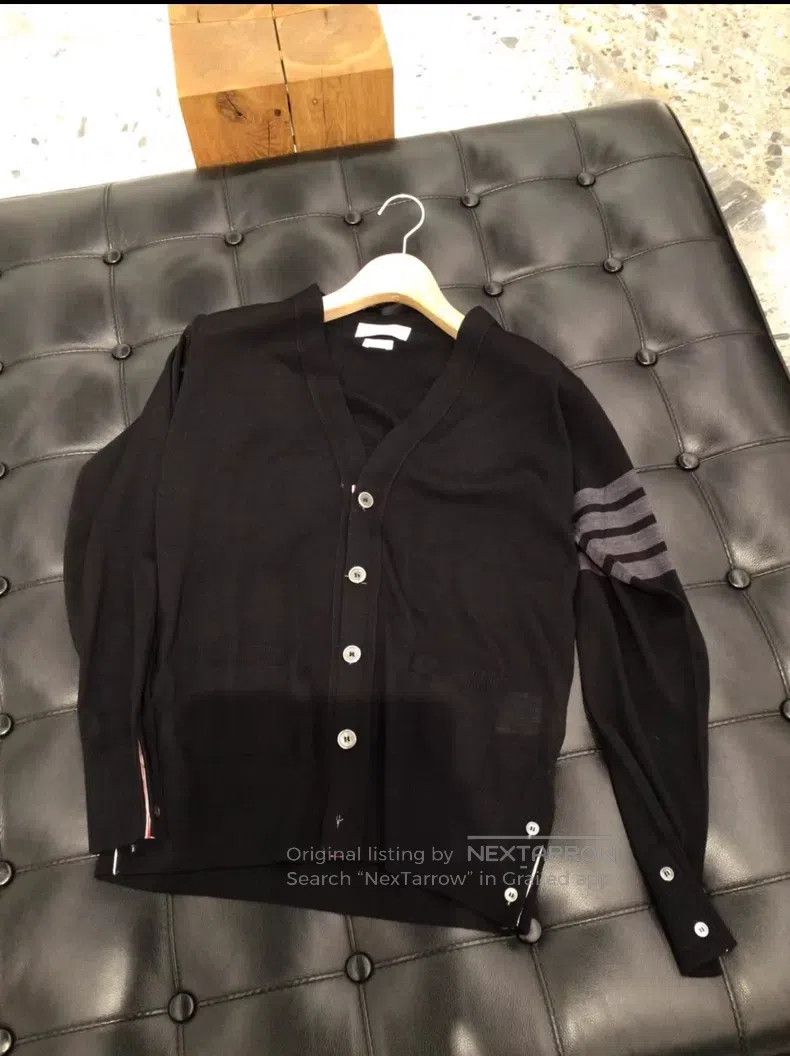 Thom Browne Thom Browne Black woolen cardigan Size US S / EU 44-46 / 1 - 1 Thumbnail