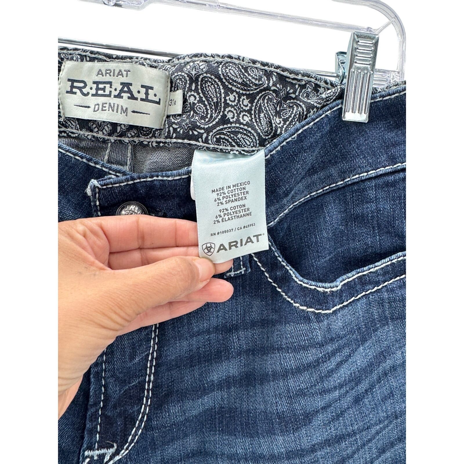 Ariat Ariat Real straight icon dark wash size 31 western casual Size 31" - 5 Thumbnail