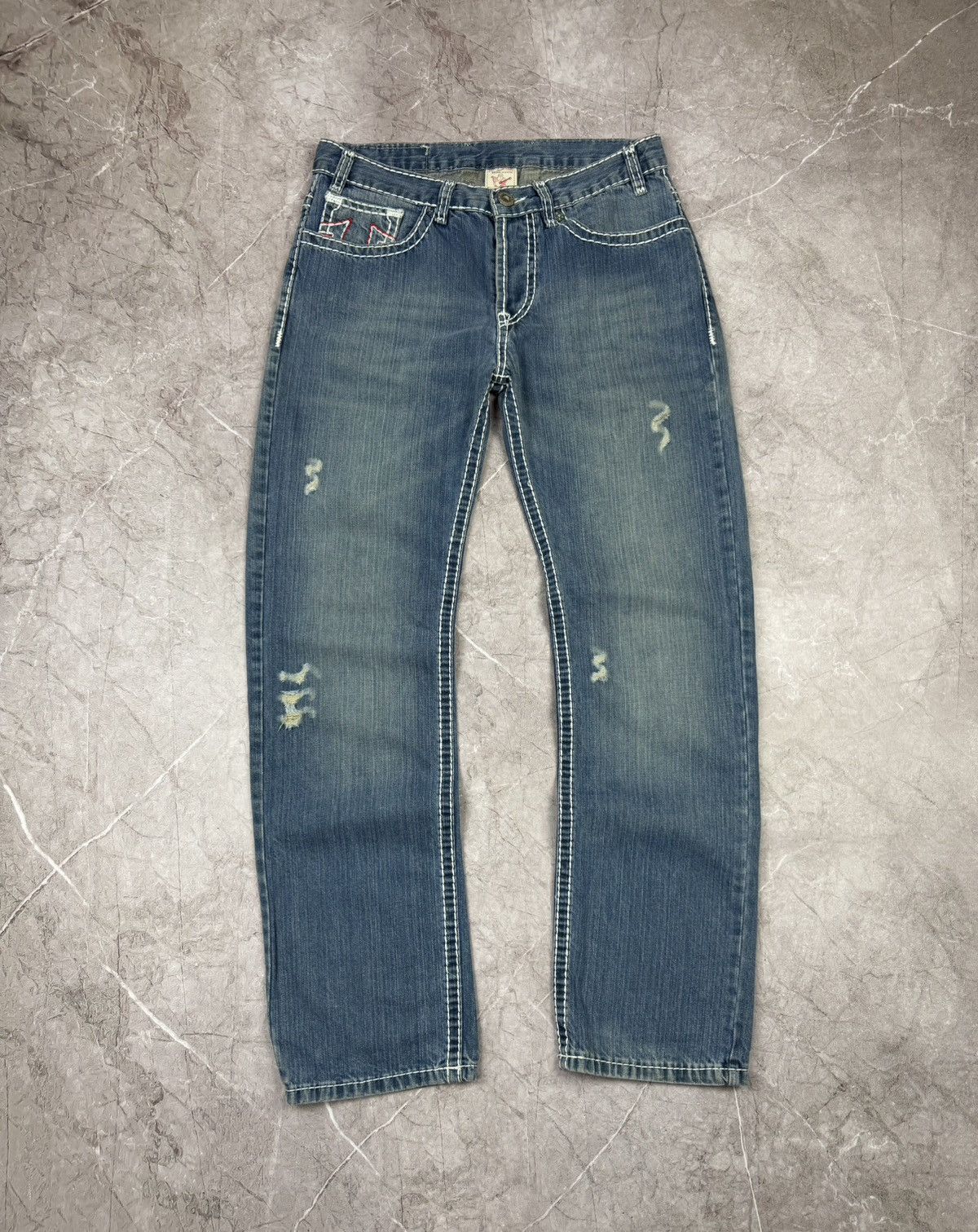 True Religion Vintage True Religion Billy Big T Denim Baggy Jeans Y2K Size US 34 / EU 50 - 2 Thumbnail