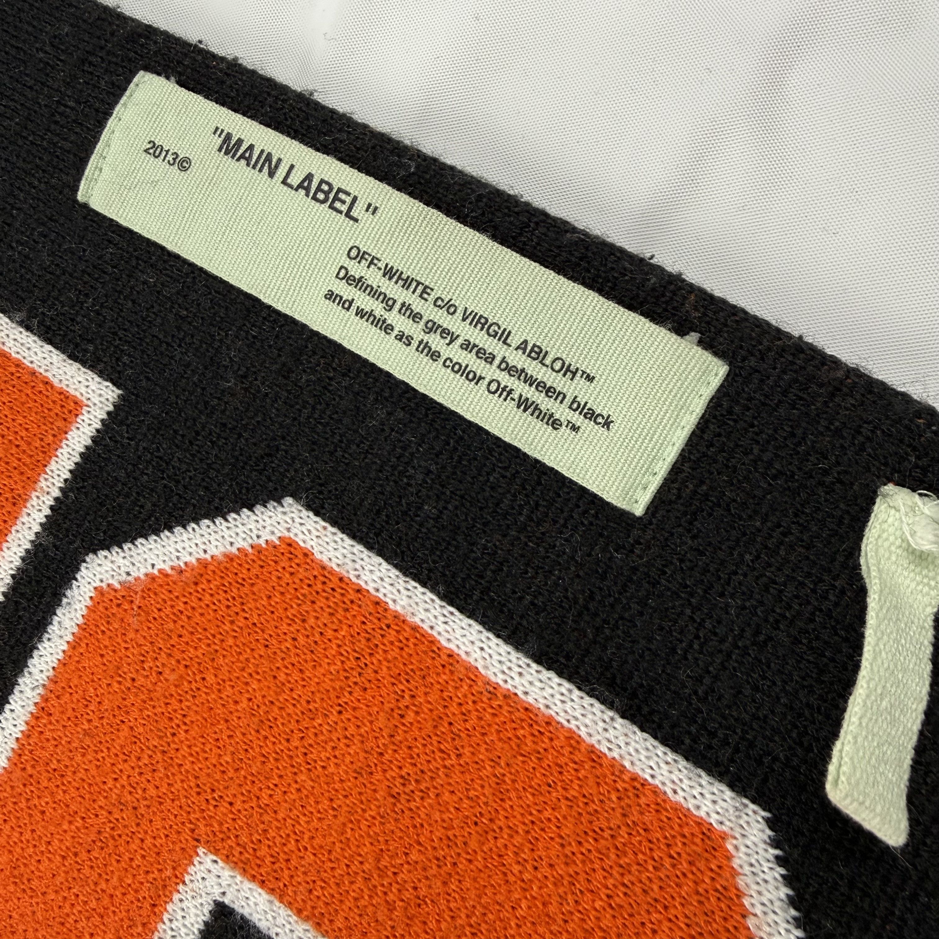 Off-White Off-White Virgil Abloh Scarf Diagonal Stripes Varsity Logo Size ONE SIZE - 5 Thumbnail