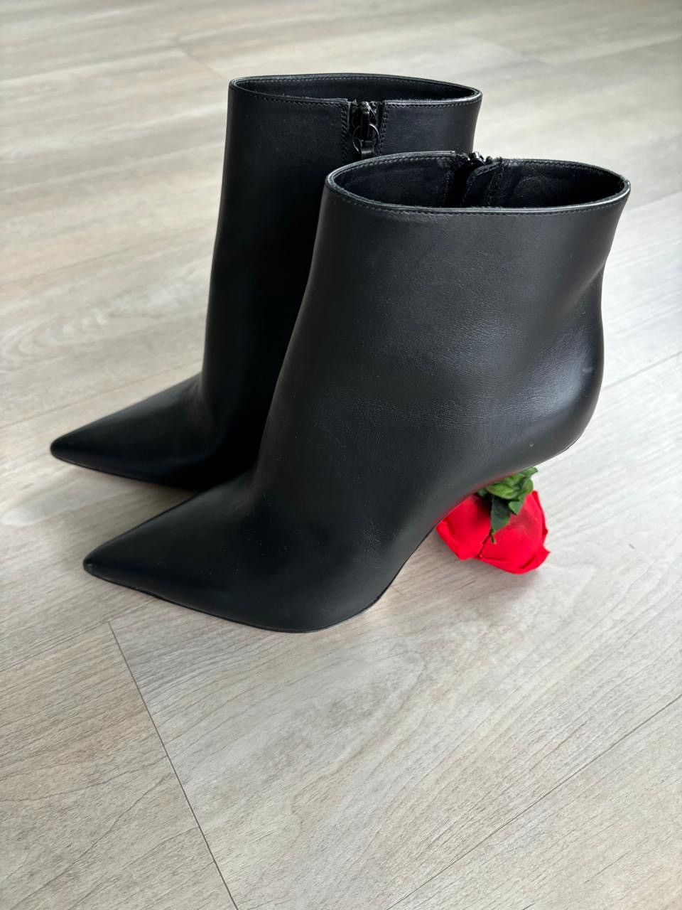 Loewe Loewe Leather Rose-Heel Ankle Boots Size US 8 / IT 38 - 1 Thumbnail