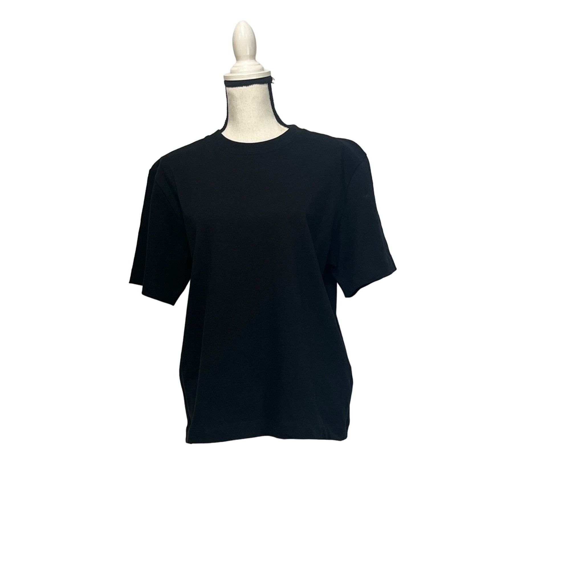 Topshop Topshop Women’s Oversized Crew Neck T-shirt, Black, Sz. S (4 Size S / US 4 / IT 40 - 3 Thumbnail